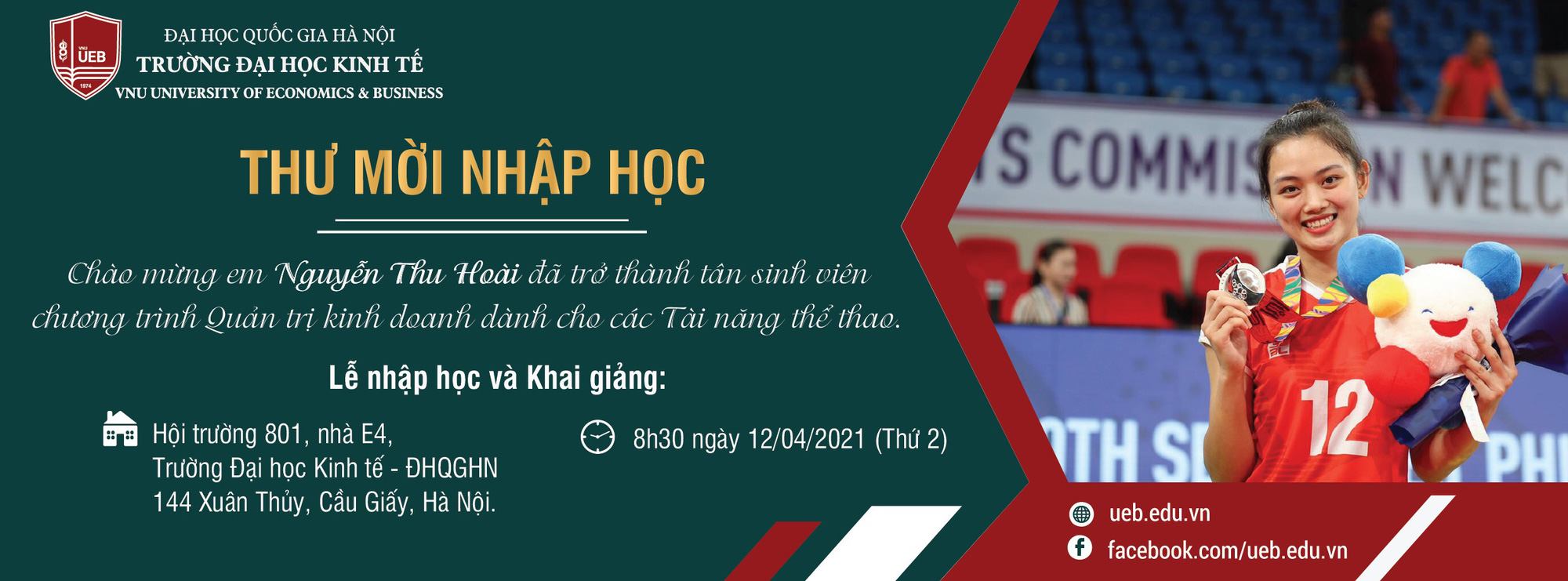 Hoa khôi bóng chuyền Thu Hoài bất ngờ trở thành... sinh viên - Ảnh 2.