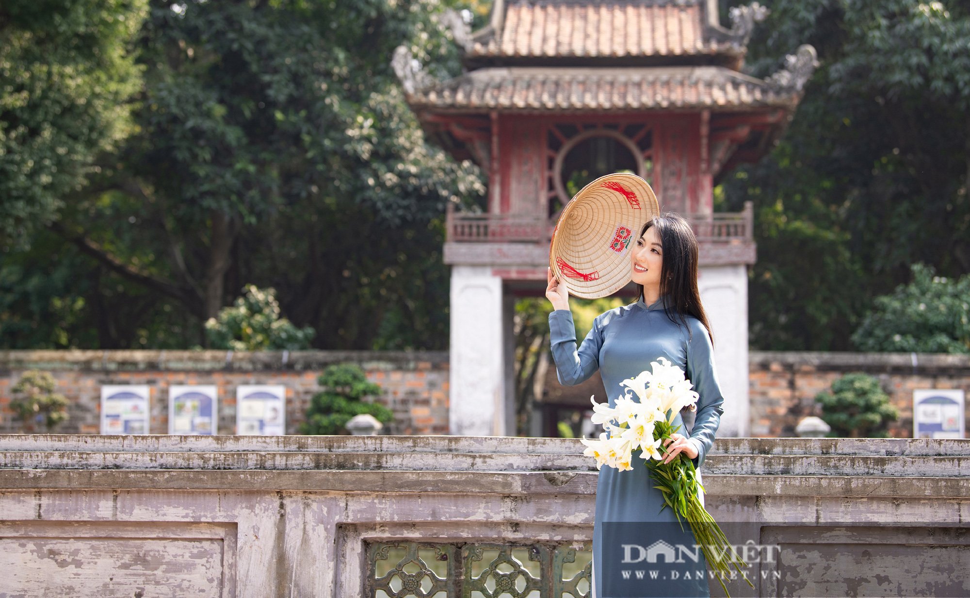 Ngắm thiếu nữ Hà thành dịu dàng bên sắc hoa loa kèn - Ảnh 7.