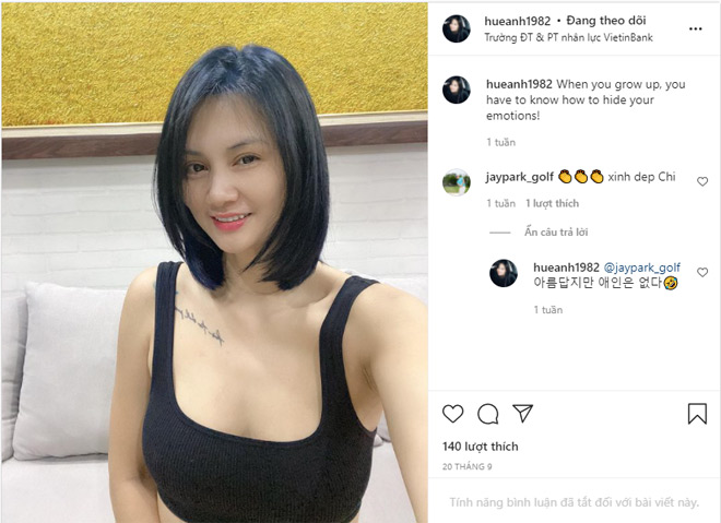Hoa khôi bóng chuyền Kim Huệ &quot;thả thính&quot; trai đẹp Hàn Quốc - Ảnh 1.