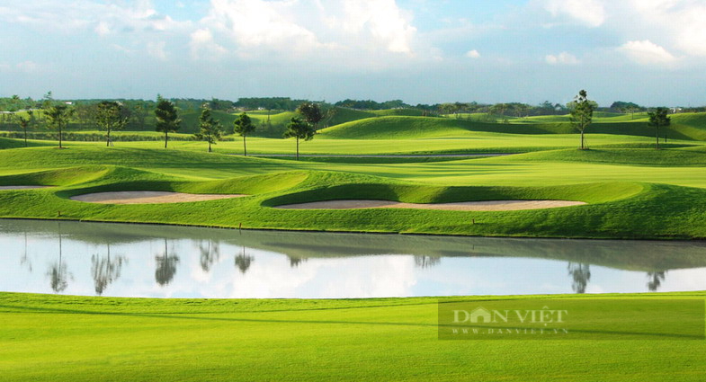 Một góc dự án khu du lịch sinh thái Mekong Golf & Villas tại Cù lao Bạch Đằng, TX. Tân Uyên. Ảnh: TX.Tân Uyên