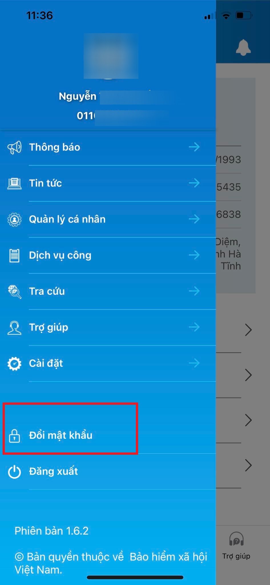 Cách đổi mật khẩu bảo hiểm xã hội VssID - Ảnh 3.