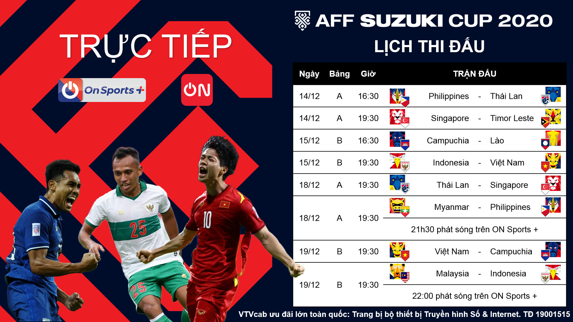 Xem trực tiếp ĐT Việt Nam vs ĐT Indonesia trên kênh nào? - Ảnh 1.