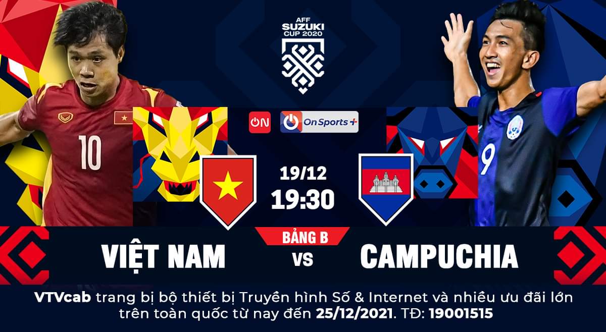 ĐT Việt Nam – ĐT Campuchia và những màn so tài hấp dẫn trên VTVcab - Ảnh 1.