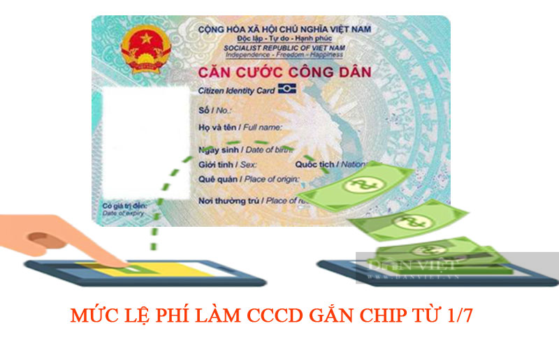 Mức lệ phí làm CCCD gắn chip từ 1/7 (theo quy định mới nhất) - Ảnh 1.