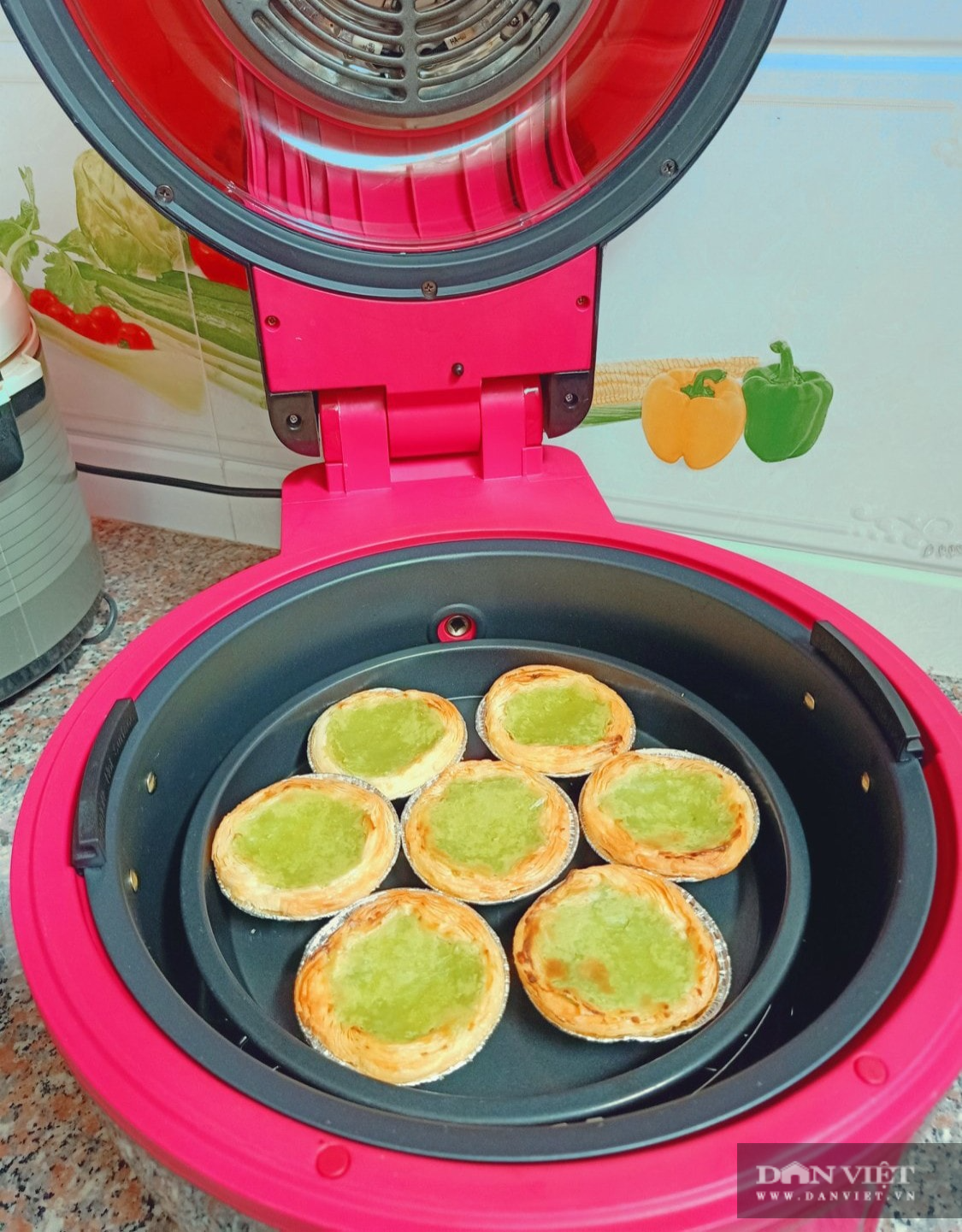 Cách làm bánh tart trứng bằng nồi chiên không dầu - Ảnh 4.