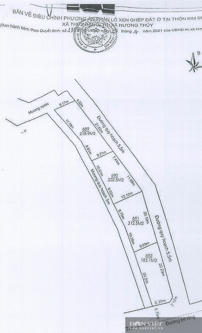 Vụ cắt xén đường và mương nước trong quy hoạch để bán đất: Dừng tổ chức đấu giá  - Ảnh 4.