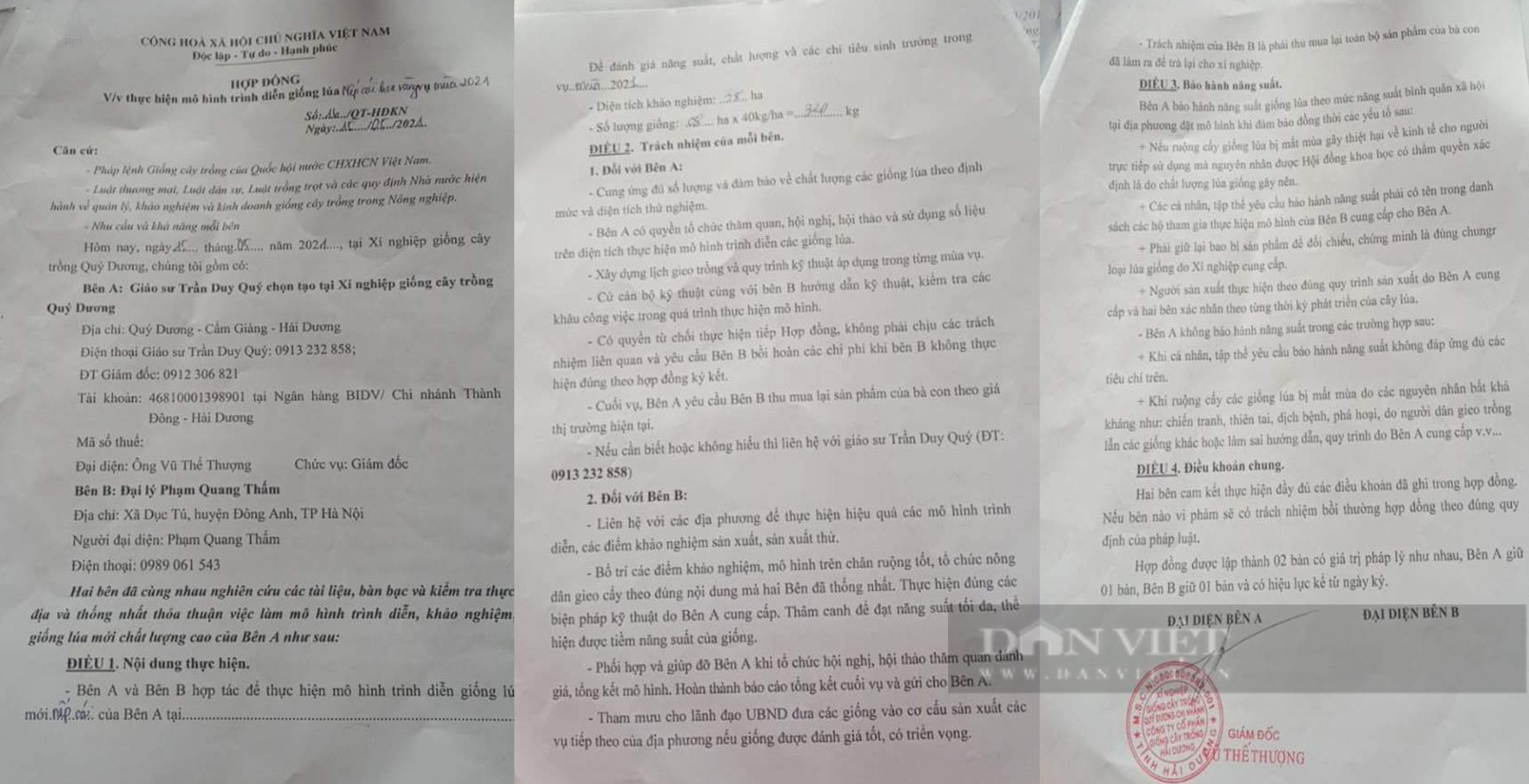 Tiếp vụ bán giống lúa &quot;lạ&quot; cho dân: &quot;Mượn danh tôi chọn tạo giống để bán cho dân là không được&quot; - Ảnh 1.