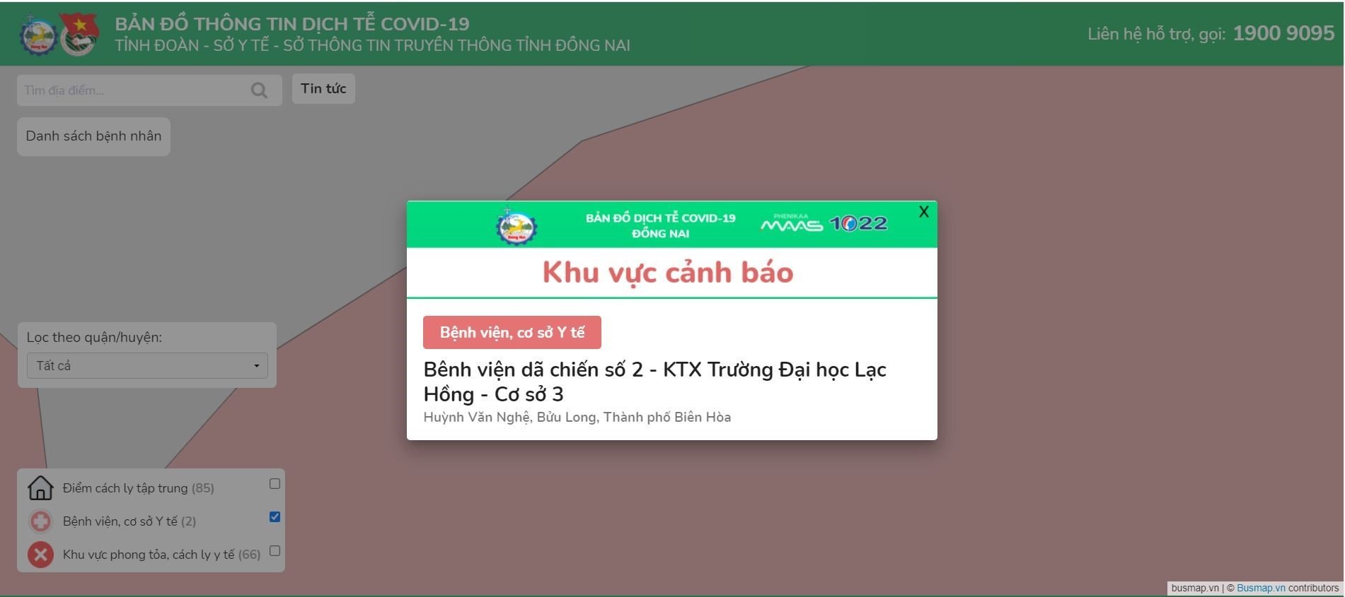 Đồng Nai: Ra mắt bản đồ thông tin dịch tễ bệnh nhân Covid-19 - Ảnh 3.