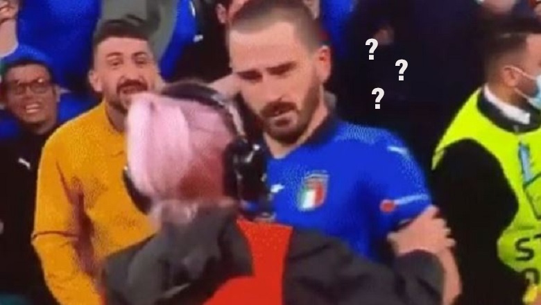 Bonucci bị nhân viên Wembley nhận nhầm là cổ động viên - Ảnh 1.