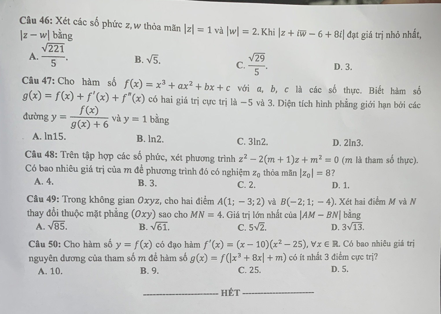 Đã có đề thi môn Toán tốt nghiệp THPT năm 2021 - Ảnh 5.