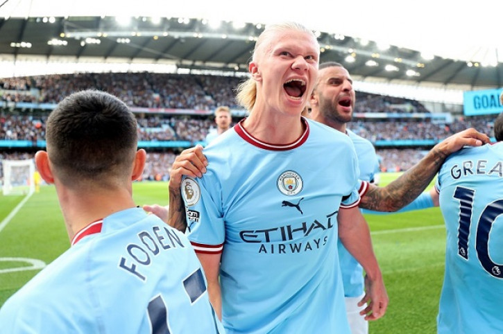 Giật mình với mức lương thực tế của Haaland ở Man City - Ảnh 1.