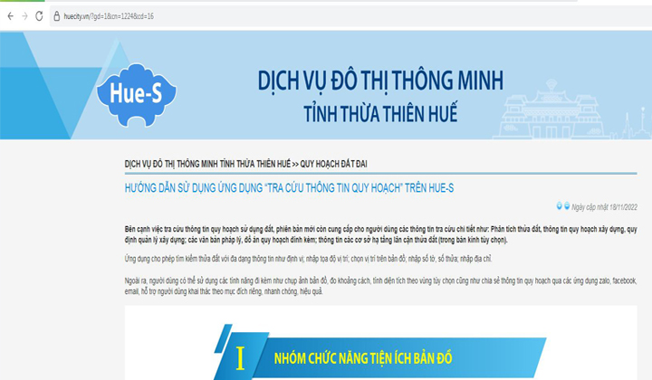 Hue-S giúp người dân thuận tiện tra cứu thông tin quy hoạch sử dụng đất - Ảnh 1. Hue-S giúp người dân thuận tiện tra cứu thông tin quy hoạch sử dụng đất - Ảnh 1.