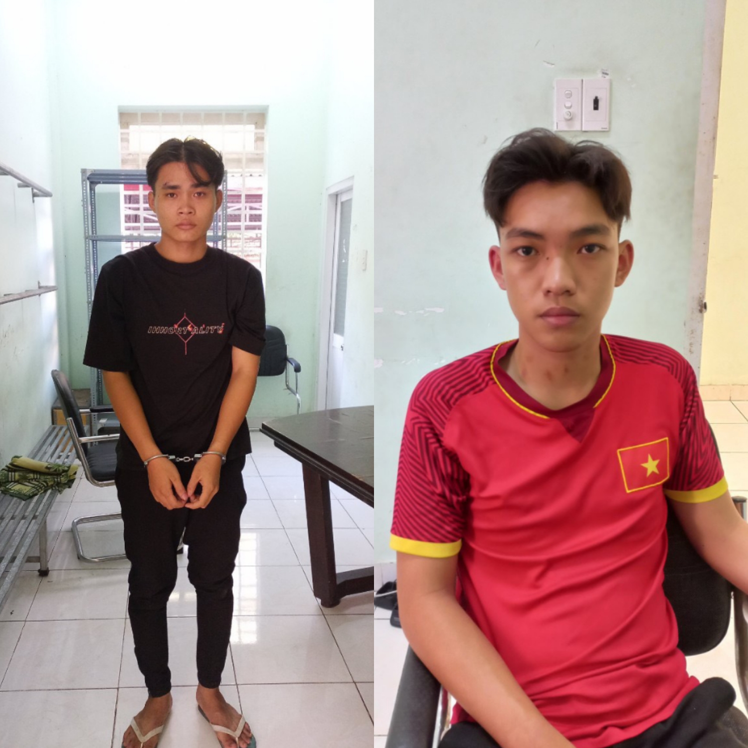 Bắt 2 thanh niên xưng &quot;phòng chống tội phạm&quot;, kiểm tra giấy tờ, gây loạt vụ cưỡng đoạt tài sản - Ảnh 1.