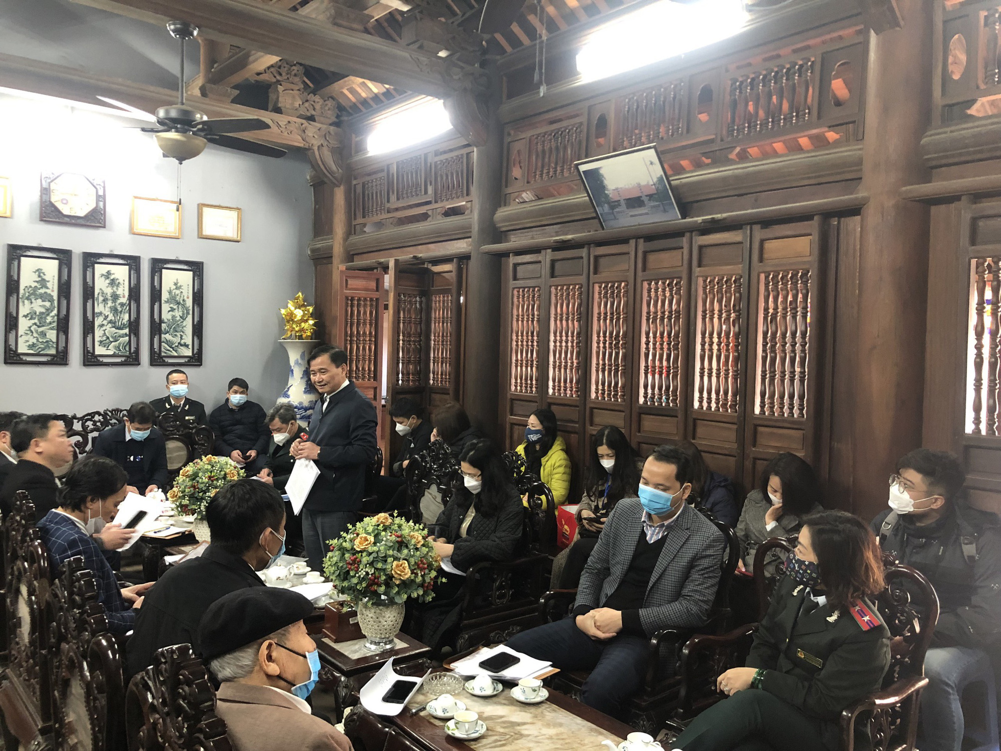 Khảo sát công tác phòng chống dịch Covid-19 tại các cơ sở tín ngưỡng trên địa bàn Cầu Giấy - Ảnh 1.
