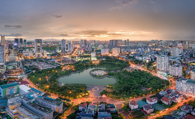 Quận Cầu Giấy đưa ra các mục tiêu để phát triển kinh tế, xã hội trong năm 2022 - Ảnh 1.