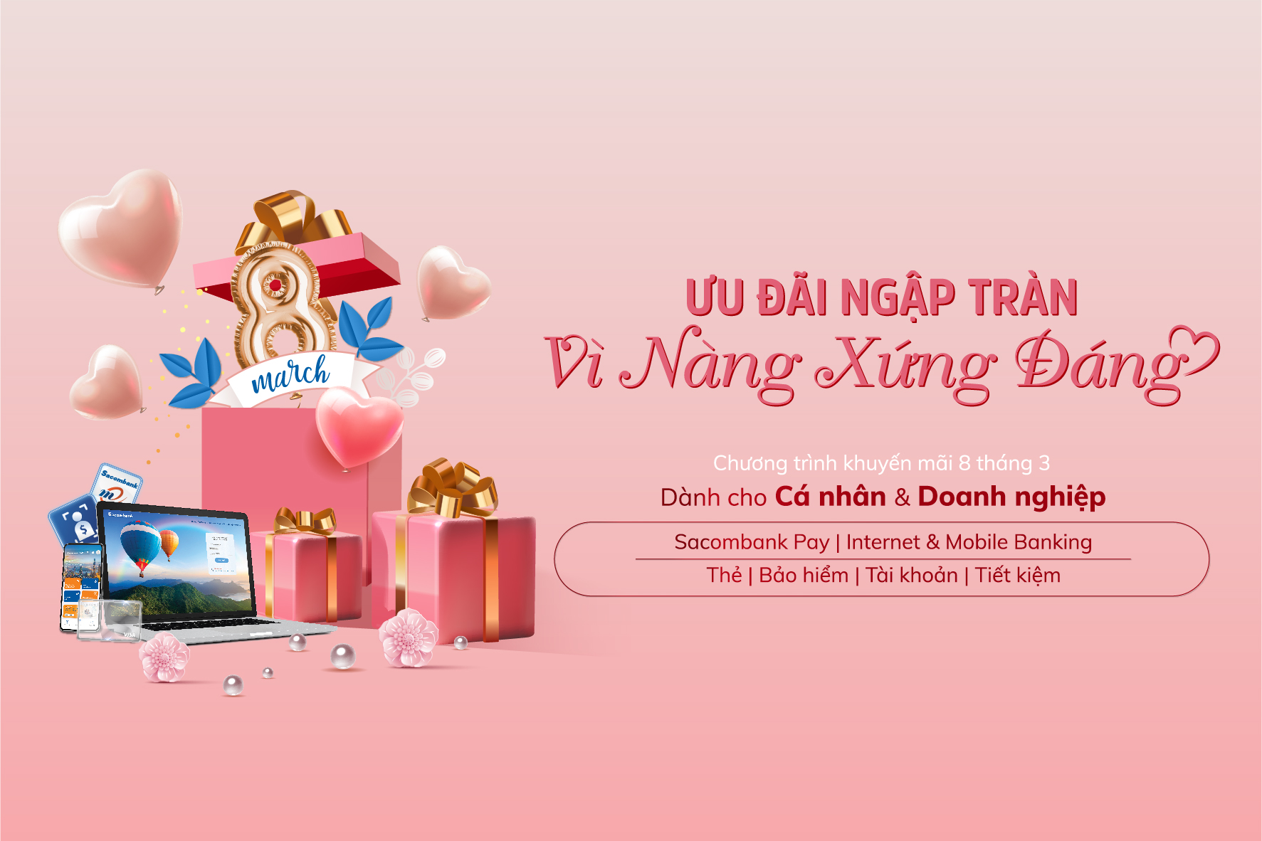 Ngân hàng đua nhau tung chương trình khuyến mại dịp 8/3 - Ảnh 1.