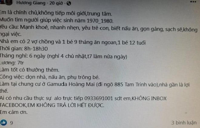 Lương người giúp việc tăng chóng mặt - Ảnh 1.