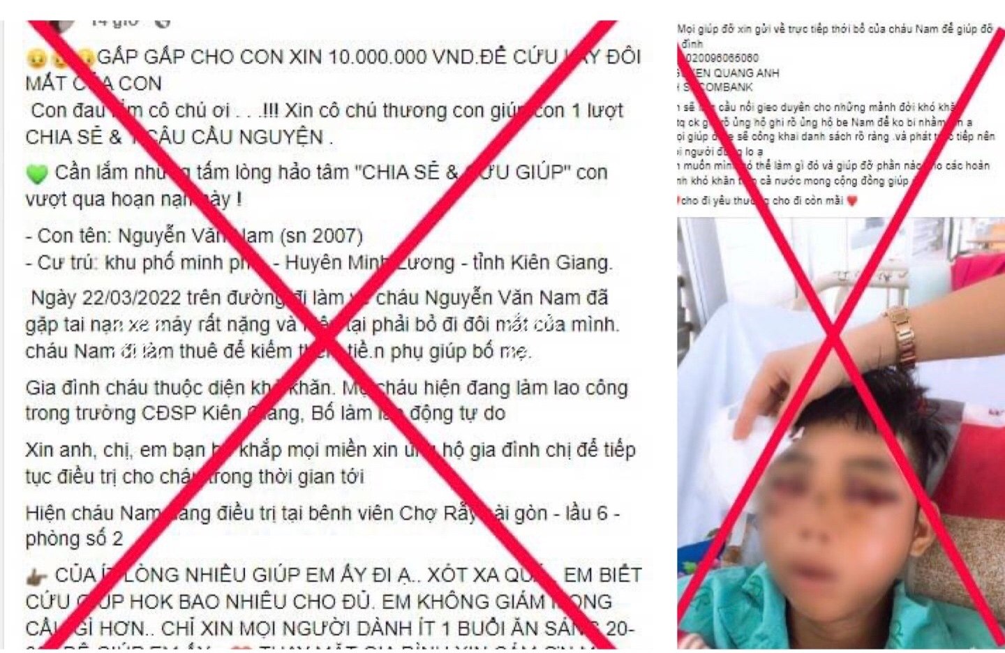 Liên tục tái diễn lừa đảo kêu gọi hỗ trợ bệnh nhân nghèo trên mạng xã hội - Ảnh 1.