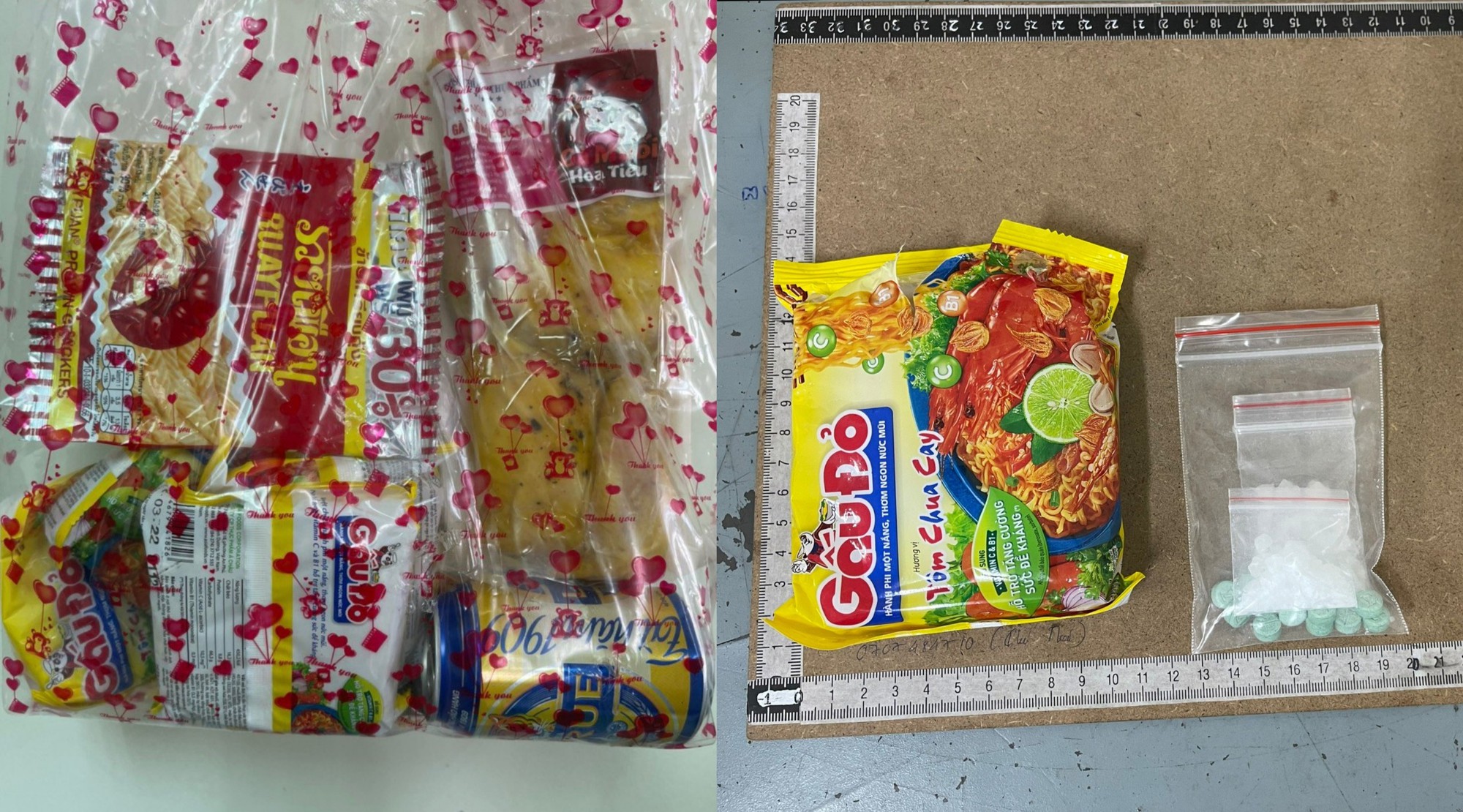 Bí mật bên trong gói mì tôm, snack vừa bị triệt phá tại Đà Nẵng - Ảnh 1.