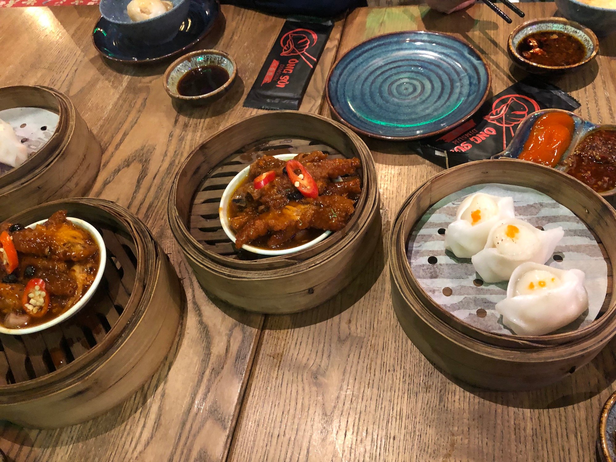 Những phần dimsum được làm rất hấp dẫn.