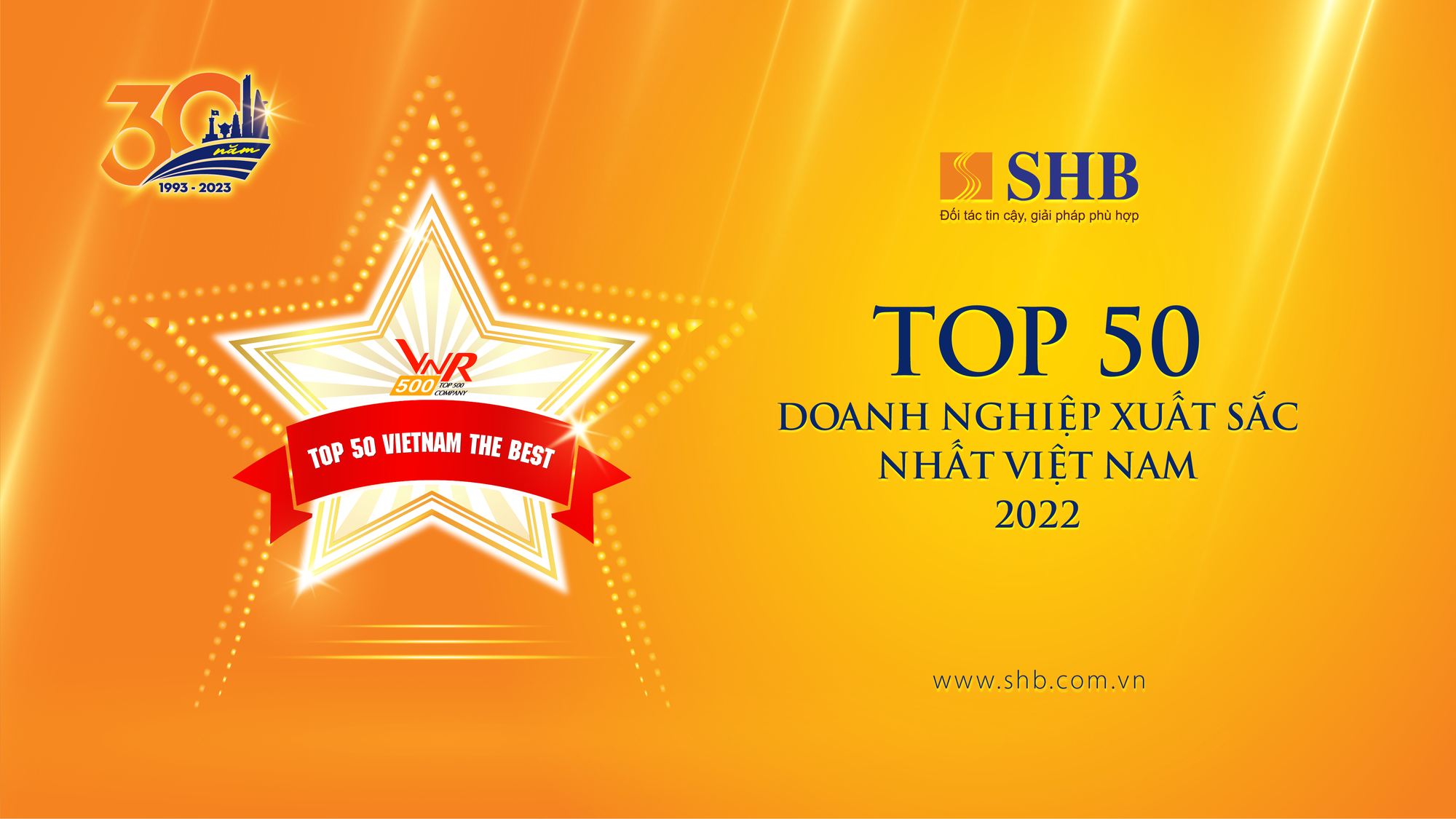 Khẳng định vị thế, SHB lần thứ 4 được vinh danh  Top 50 doanh nghiệp xuất sắc nhất năm 2022  - Ảnh 3.