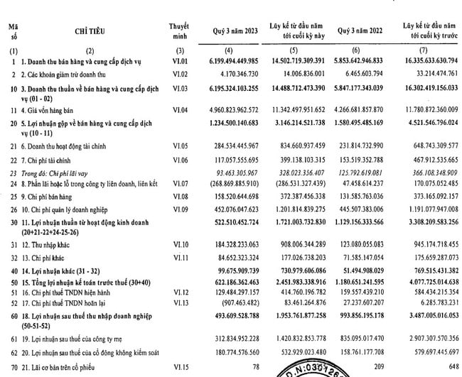 Lãi quý III lao dốc, Tập đoàn Cao su Việt Nam (GVR) sắp chi 1.400 tỷ trả cổ tức 2022 - Ảnh 1.