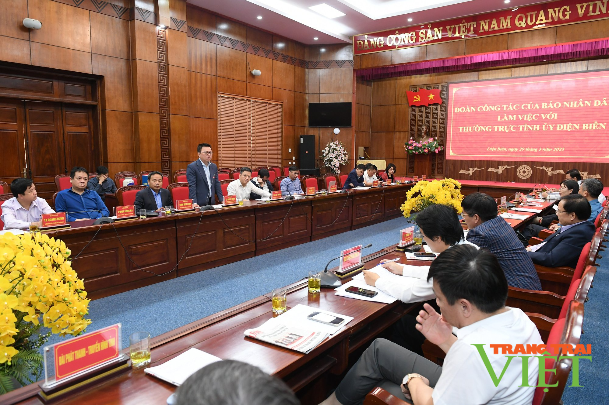Tổng Biên tập Báo Nhân Dân làm việc tại Điện Biên - Ảnh 1. Tổng Biên tập Báo Nhân Dân làm việc tại Điện Biên - Ảnh 1.
