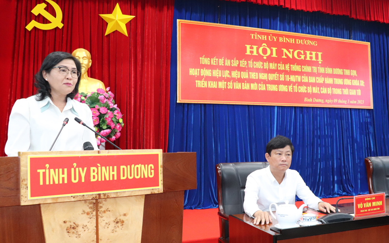 Các đại biểu chia sẻ kinh nghiệm từ thực tiễn thực hiện Đề án 711 tại Bình Dương. Ảnh: H.V