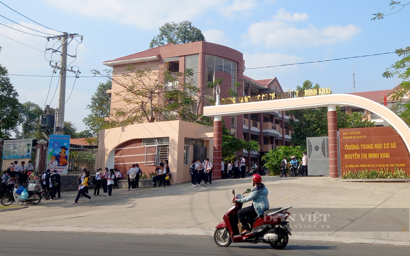 Năm học 2022-2023, Bình Dương có 511.953 học sinh các cấp. Trong ảnh: Học sinh trường THCS Nguyễn Thị Minh Khai, TP.Thủ Dầu Một, Bình Dương. Ảnh: Trần Khánh