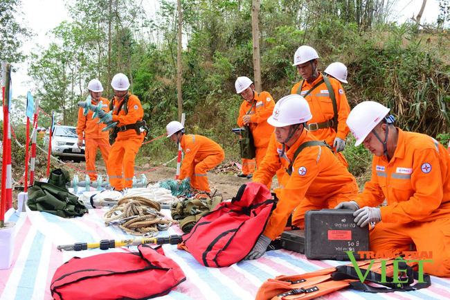 Công ty Điện lực Điện Biên, diễn tập phòng chống thiên tai   - Ảnh 1.