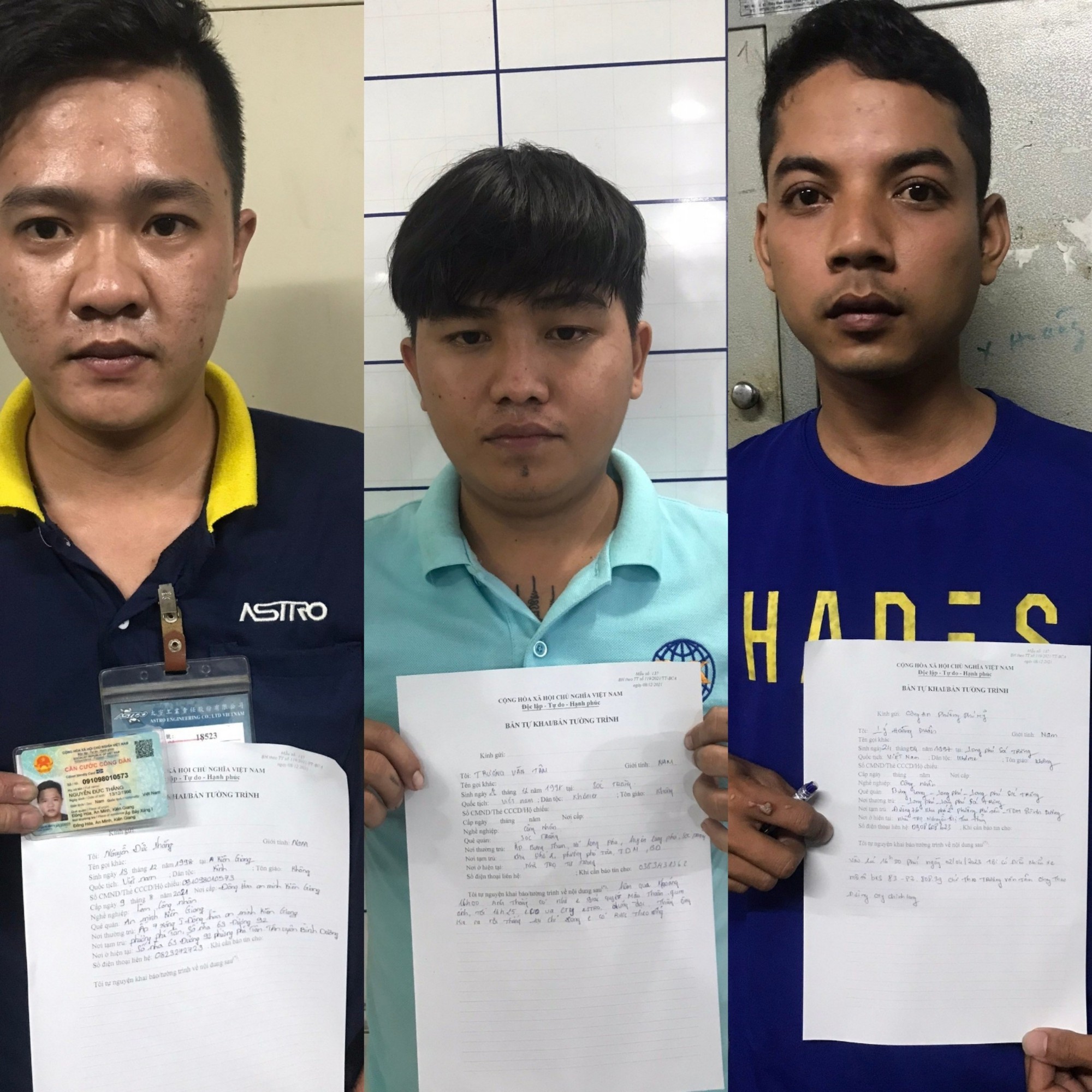 Vụ nam công nhân bị rượt đuổi, đâm xe máy vào trụ điện tử vong: Bắt giữ 3 đối tượng - Ảnh 1.