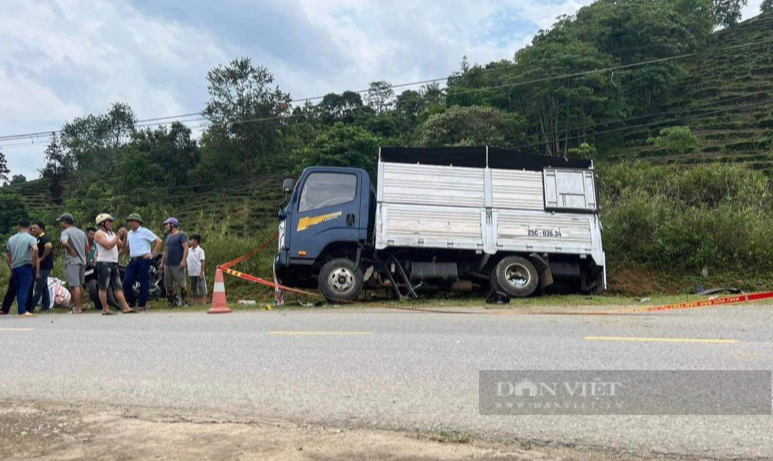 Lai Châu: Điểu khiển xe chuyên dụng của CSGT gây va chạm với xe tải và nhiều xe gắn máy - Ảnh 2.