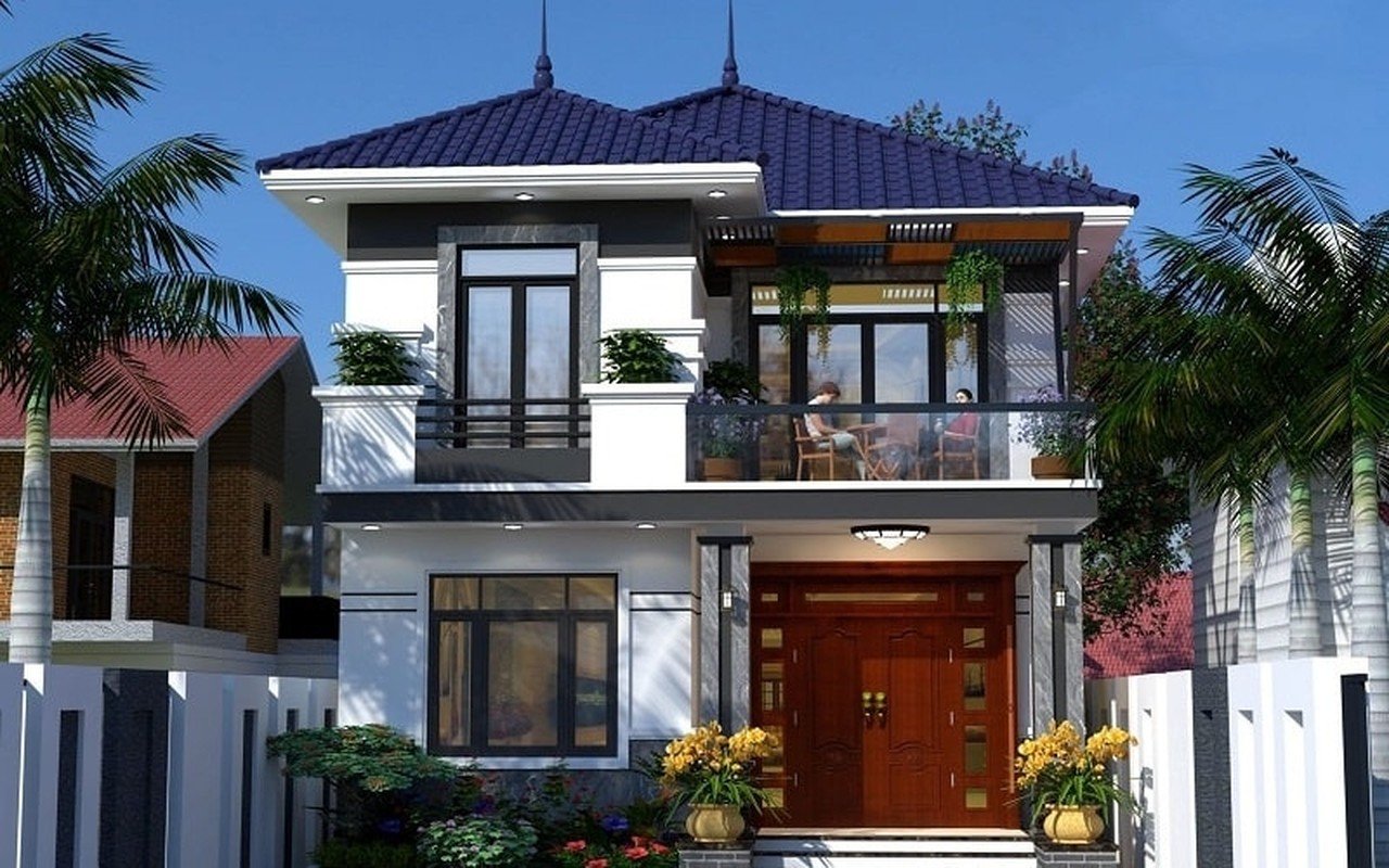 10 mẫu nhà mái thái đẹp quên lối về - Ảnh 4.