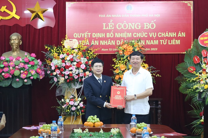 Ông Chu Thiện Nghĩa làm Chánh án TAND quận Nam Từ Liêm - Ảnh 1.