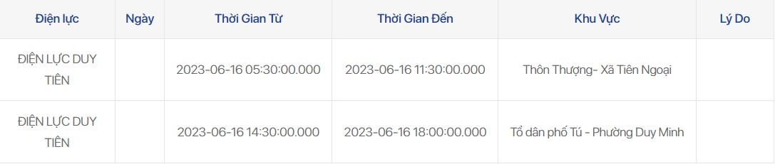 Lịch cắt điện Hà Nam ngày 16/6 chính xác, đầy đủ nhất - Ảnh 2.