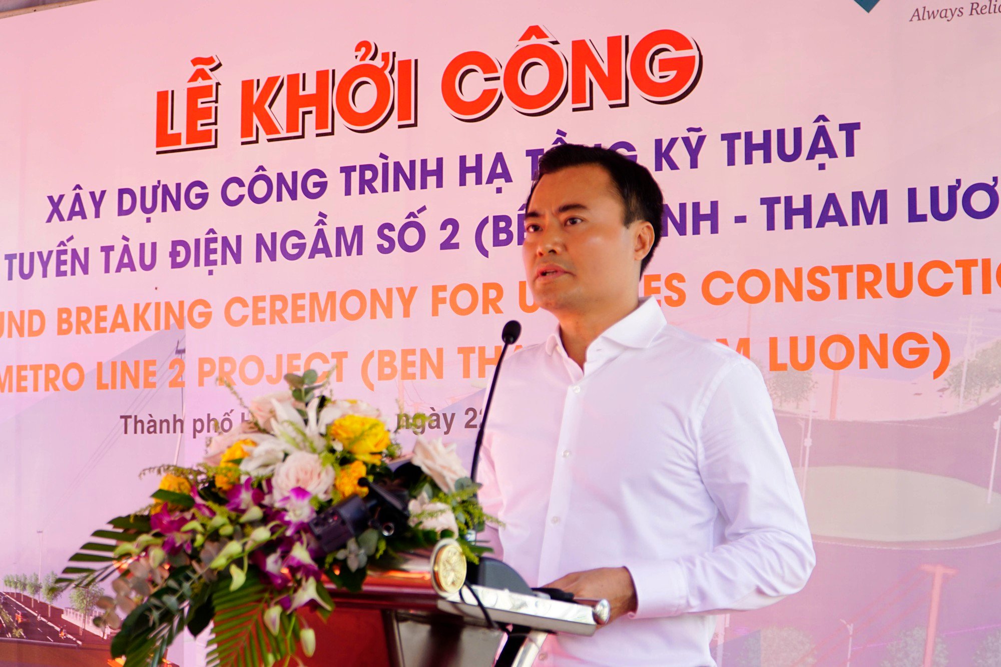 TP.HCM: Tuyến metro số 2 khởi công những hạng mục đầu tiên - Ảnh 1.