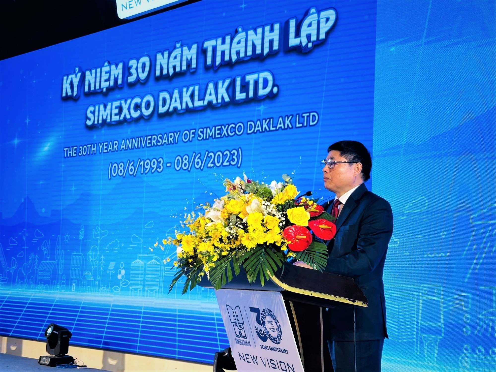 Ông Phạm Minh Tấn - Phó Bí Thư Thường Trực Tỉnh ủy Đắk Lắk phát biểu tại Lễ kỷ niệm