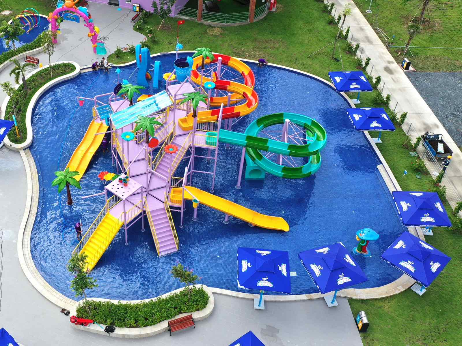 Khai trương công viên nước đầu tiên tại thành phố Bến Tre - TTC Mekong Aqua Park - Ảnh 1.