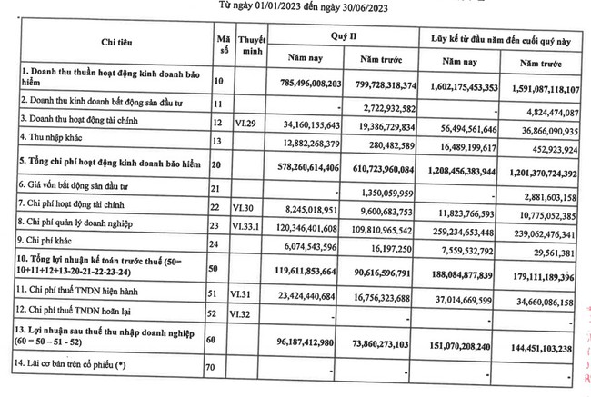 Bảo hiểm Pjico (PGI) báo lãi ròng quý II đạt 96 tỷ đồng, tăng 30% - Ảnh 1.