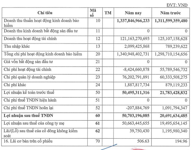 Tân binh sàn UPCoM, bảo hiểm BSH vượt 288% kế hoạch lãi chỉ sau 6 tháng - Ảnh 1.