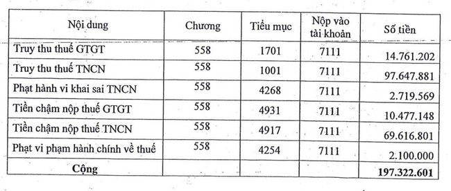 Khai sai thuế, Thủ Dầu Một (TDM) bị phạt và truy thu thuế gần 200 triệu đồng - Ảnh 1.