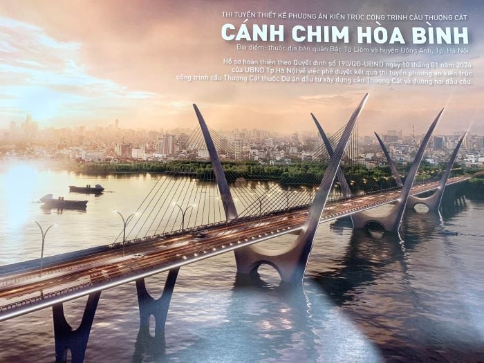 "Cánh chim hòa bình" đoạt giải nhất cuộc thi kiến trúc cầu Thượng Cát- Ảnh 1.