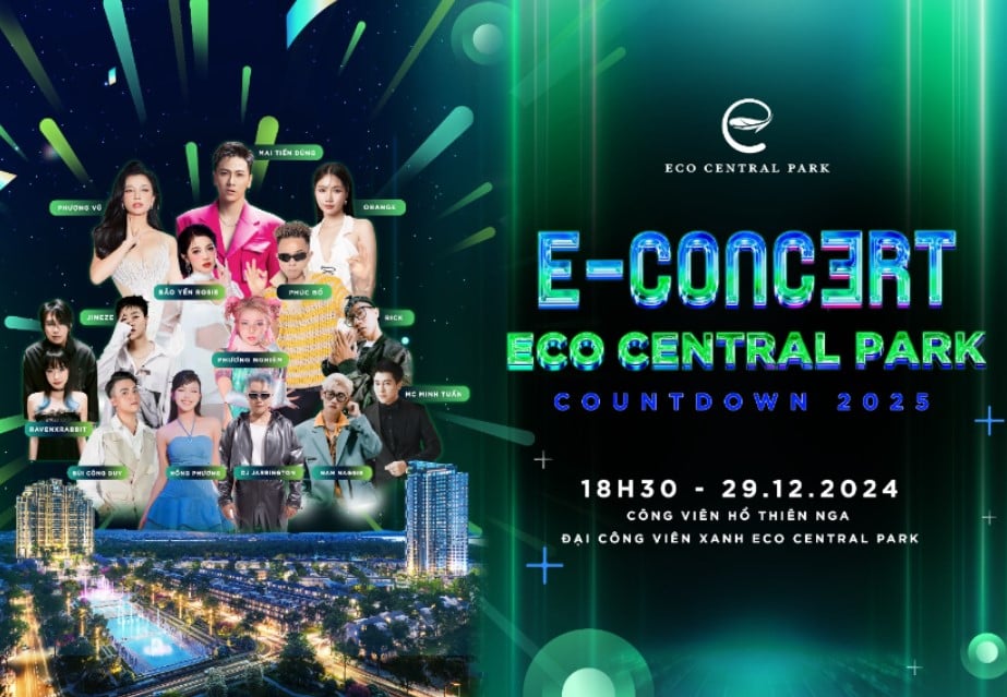 Eco Central Park Countdown 2025: Soái ca Mai Tiến Dũng hiện diện - Ảnh 1.