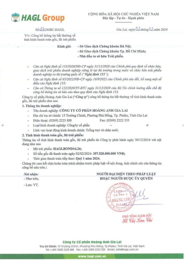 Những ngày đầu năm mới, Hoàng Anh Gia Lai của bầu Đức đã trả nợ được hơn 440 tỷ đồng- Ảnh 2.