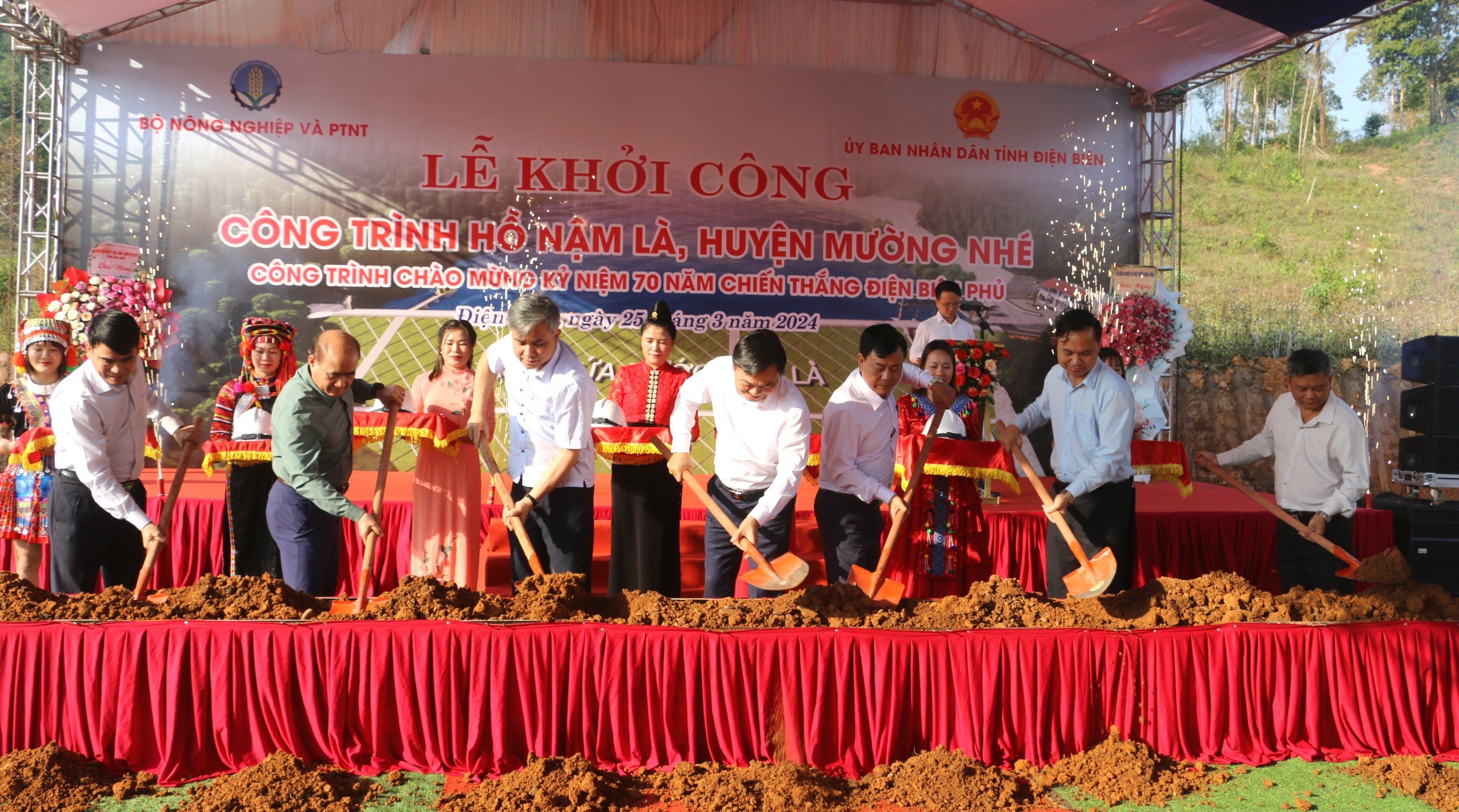 Mường Nhé: Khởi công Dự án đầu tư xây dựng Hồ Nậm Là- Ảnh 1. Mường Nhé: Khởi công Dự án đầu tư xây dựng Hồ Nậm Là- Ảnh 1.