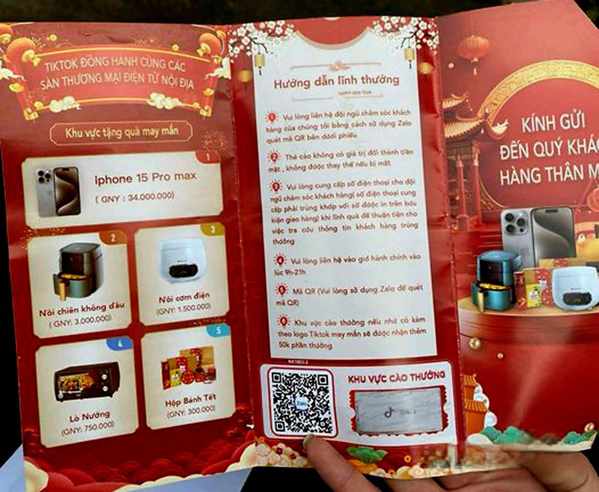 Công an tỉnh Hòa Bình cảnh báo lừa đảo mới bằng "thẻ cào trúng thưởng” với thủ đoạn tinh vi- Ảnh 1. Công an tỉnh Hòa Bình cảnh báo lừa đảo mới bằng "thẻ cào trúng thưởng” với thủ đoạn tinh vi- Ảnh 1.