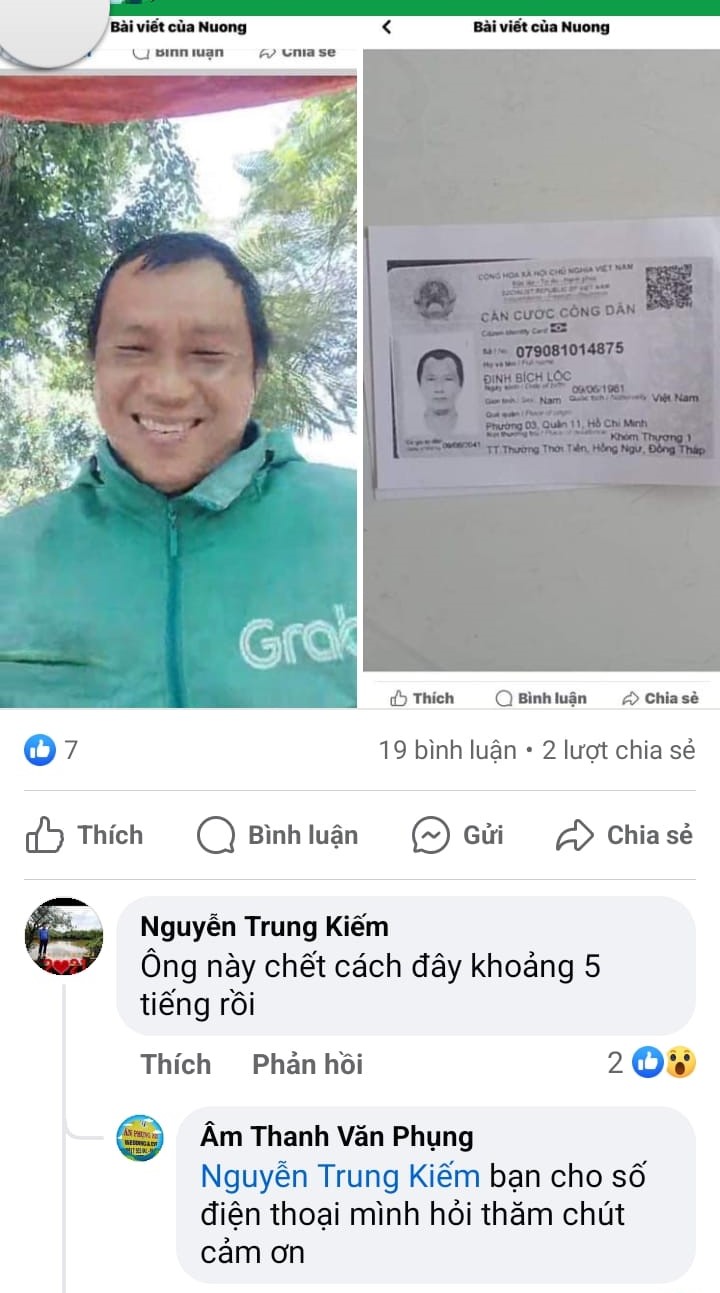 Tìm được thanh niên chạy Grab mất tích nhiều ngày, hiện đang ở nhà trọ tại Long An- Ảnh 2.