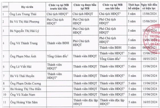 Chân dung 7 nhân sự mới trong Hội đồng quản trị MBBank- Ảnh 1.