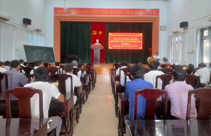 Bồi dưỡng nghiệp vụ cho cán bộ Chi hội Nông dân ở Thừa Thiên Huế- Ảnh 1.