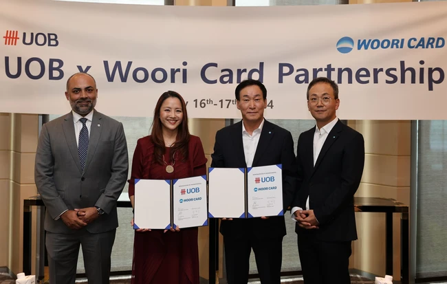 Ngân hàng UOB Singapore và Woori Card của Hàn Quốc công bố quan hệ đối tác tiên phong về thẻ đối ứng- Ảnh 1.